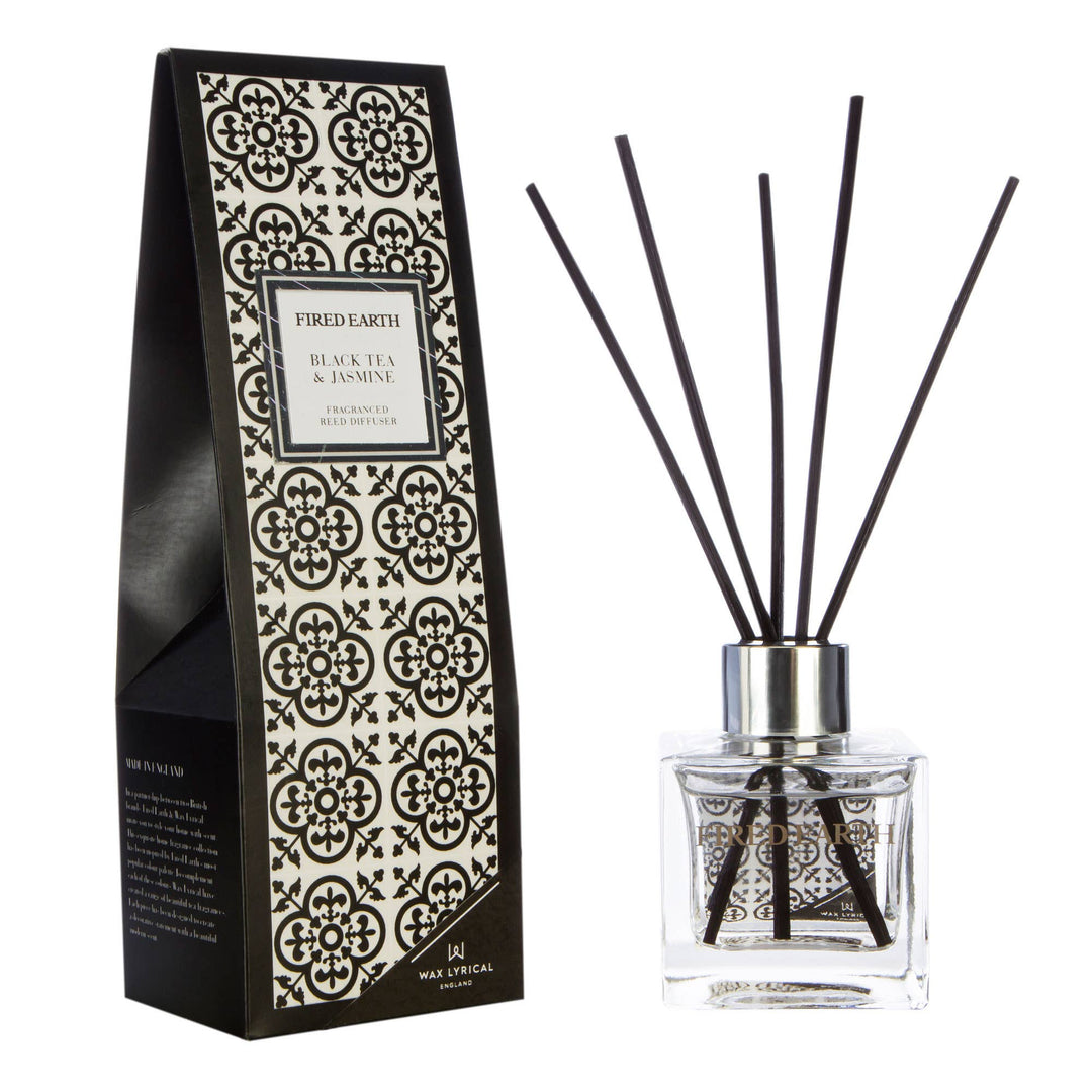 Fired Earth Reed Diffuser 100ml, Black Tea & Jasmine