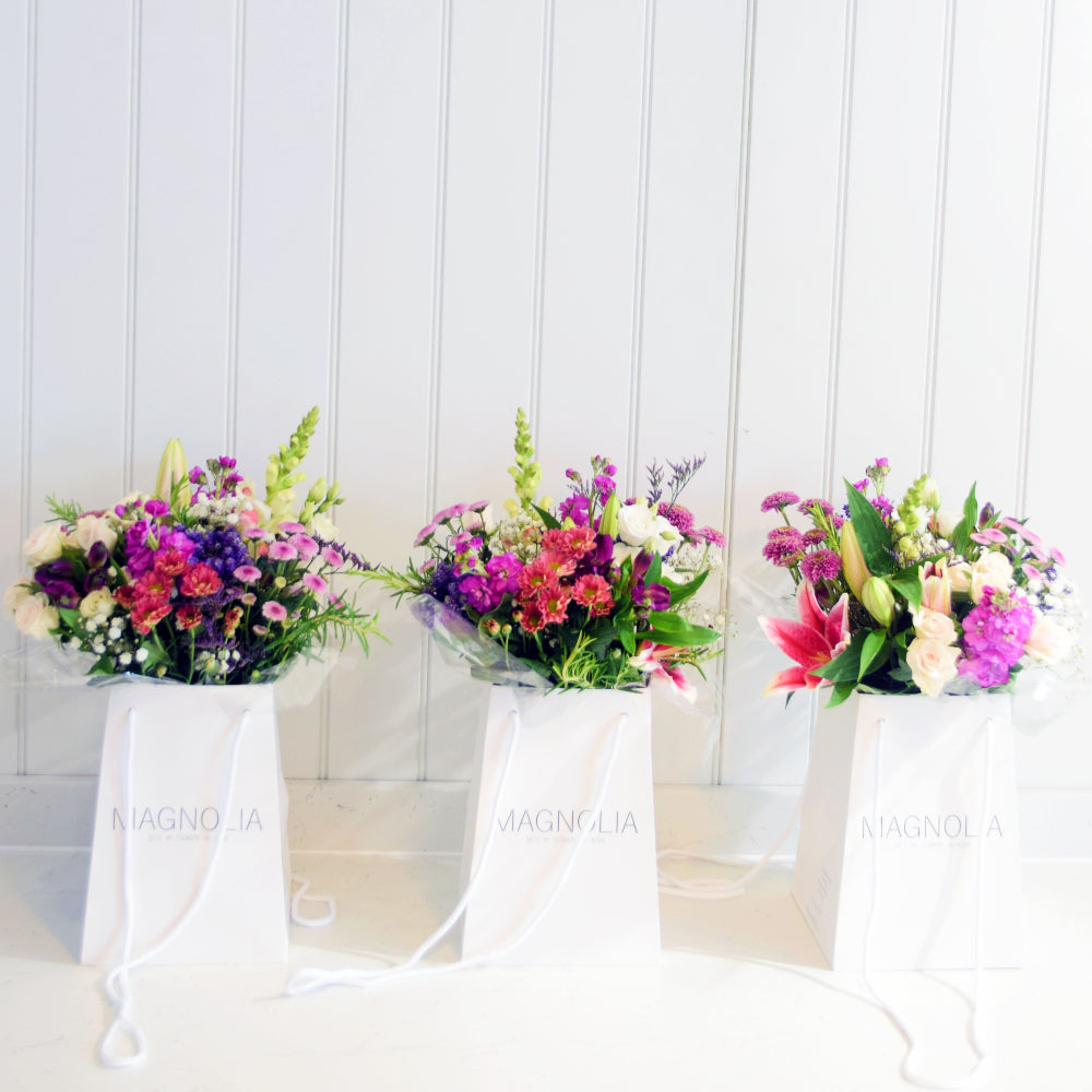 Gift Hand tie Bouqet - Magnolia the Florist