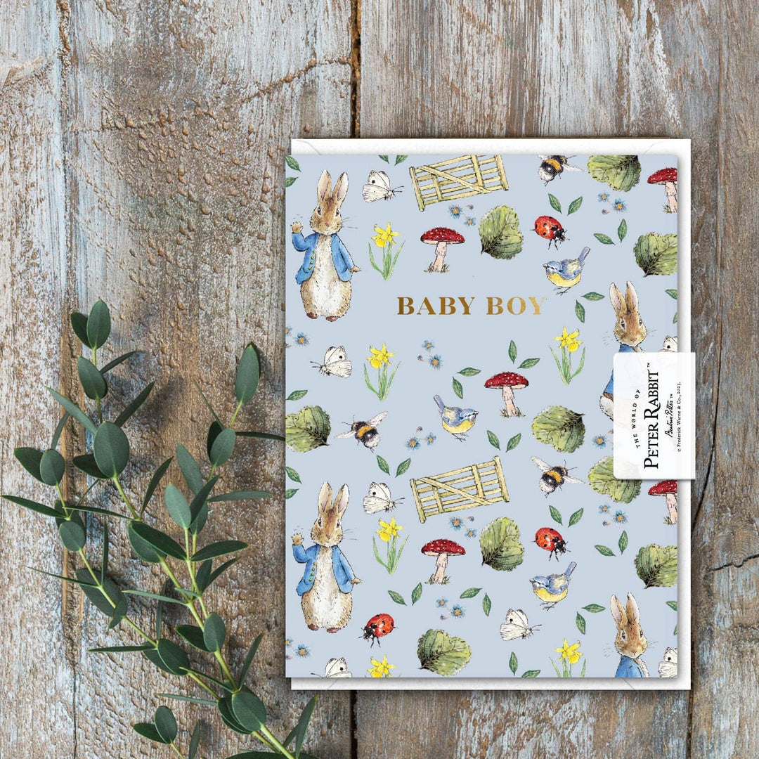 Baby Boy (Peter Rabbit) Card (Cello-Free)