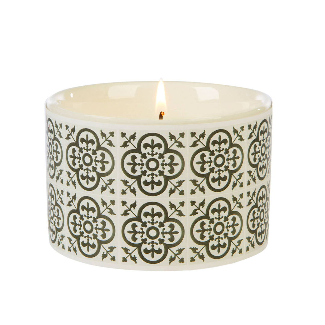 Fired Earth Candle Medium Ceramic Black Tea & Jasmine