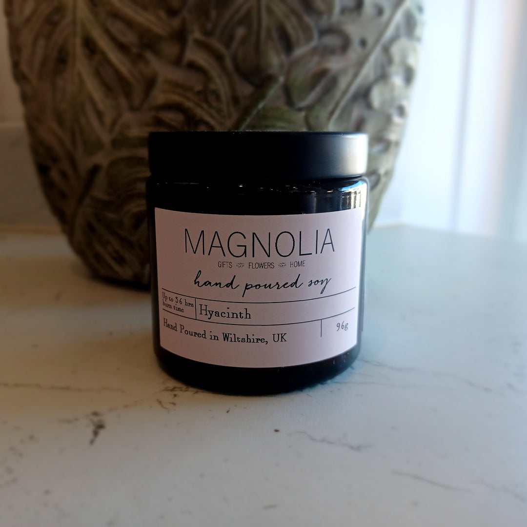 Magnolia the Florist Branded Hyacinth Soy Scented Candle 96g