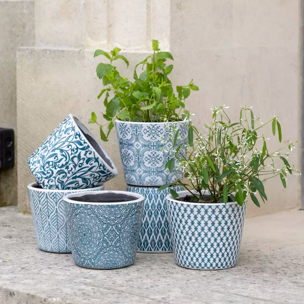 Old Style Dutch Pot 14x14x12cm - Teal