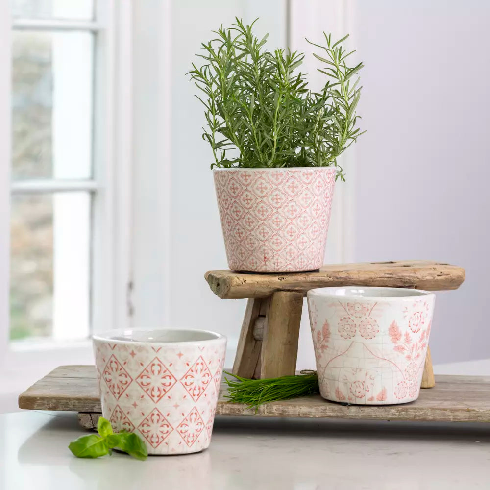 Old Style Dutch Pot 14x14x12cm - Pink