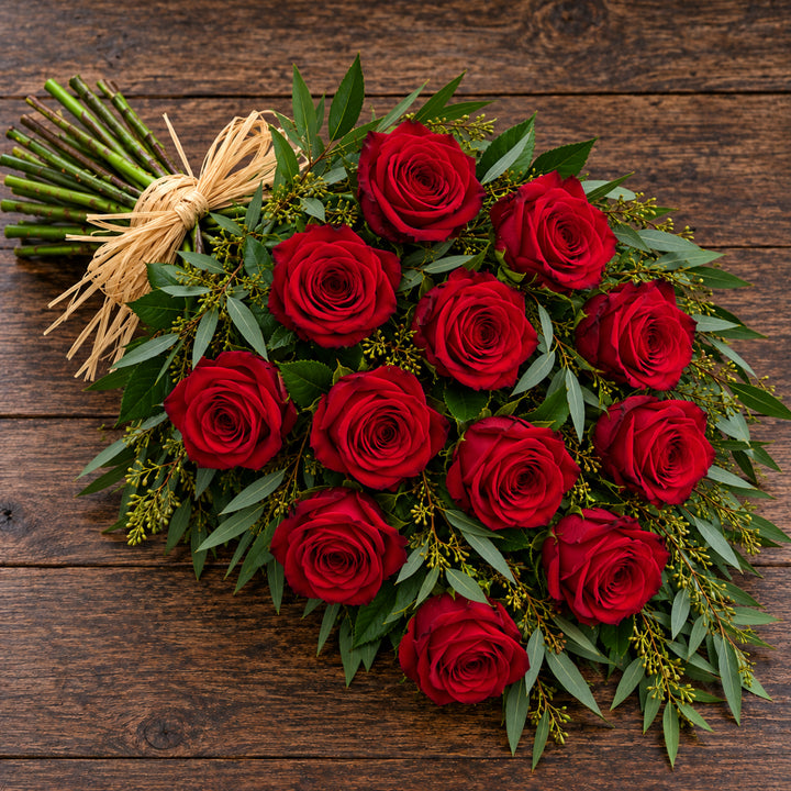 12 Rose Hand-Tied Sheaf