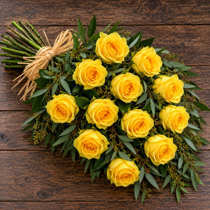 12 Rose Hand-Tied Sheaf