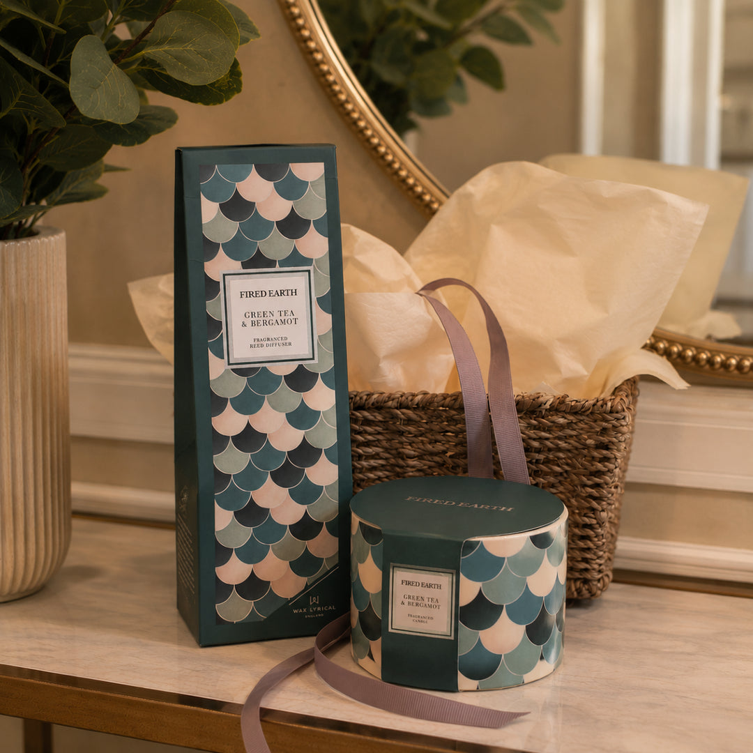 Fired Earth Green Tea & Bergamot Luxury Gift Set