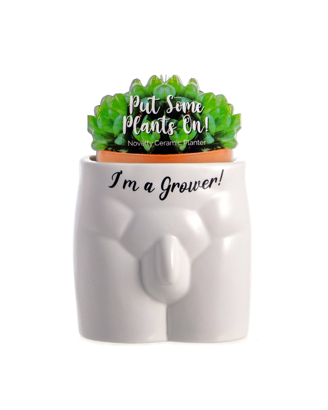 Put Some Plants On - I'm A Grower - Ceramic Pot
