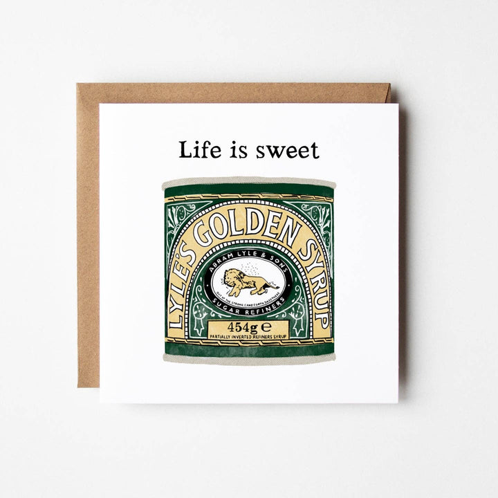 Life is Sweet - blank greetings card
