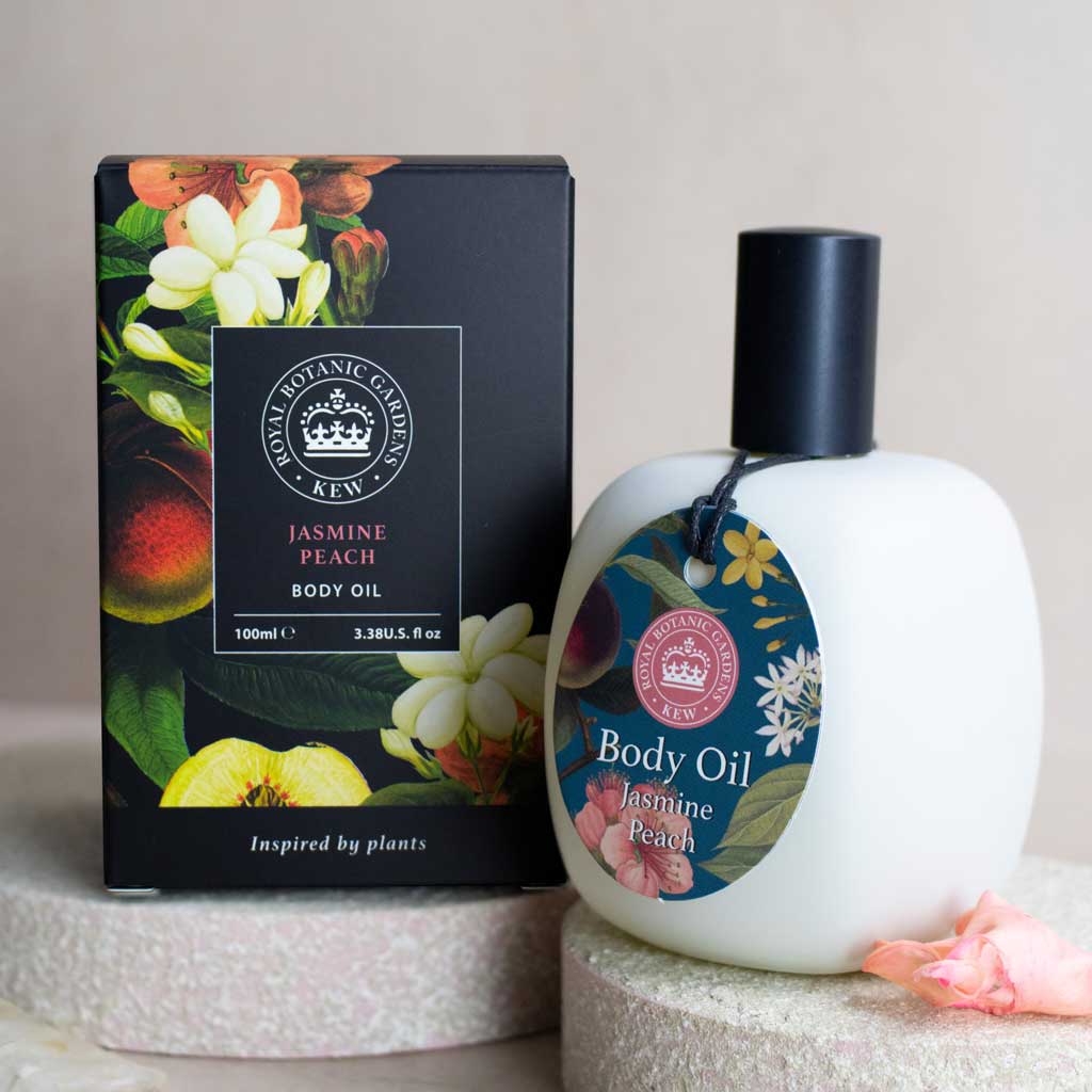 Kew Gardens Jasmine Peach Body Oil (90g)
