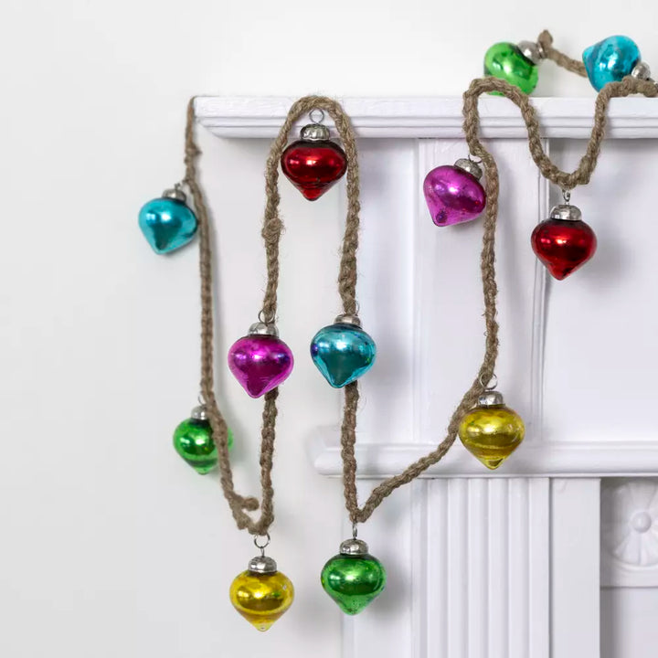 Rainbow Bauble Garland - 160cm