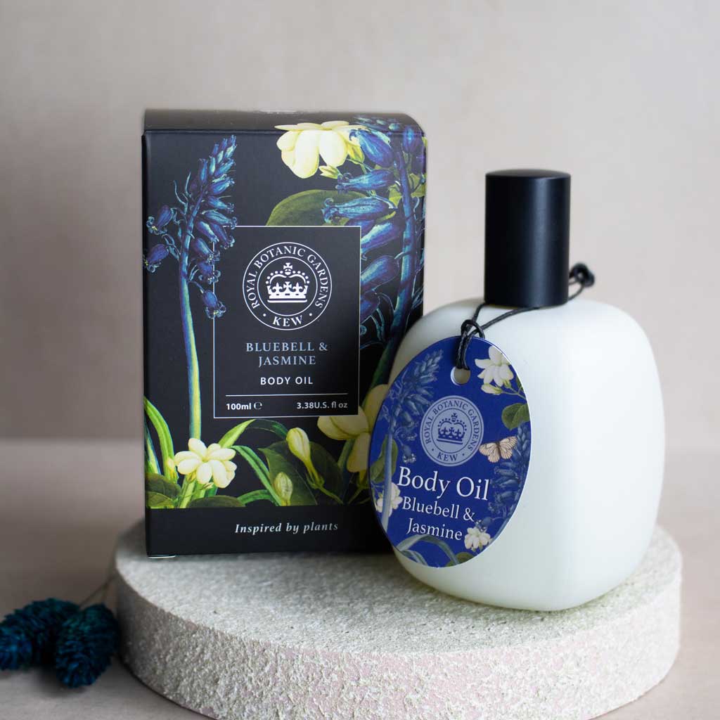Kew Gardens Bluebell and Jasmine Body Oil (90g)