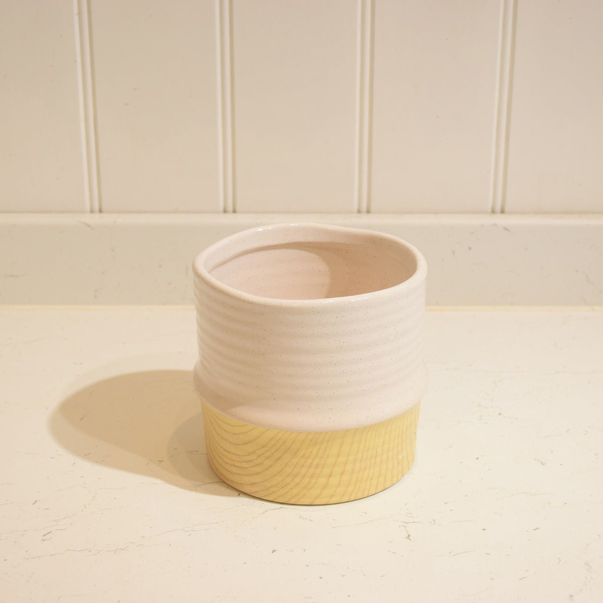 Bamboo Effect Ceramic Pot – Magnolia the Florist