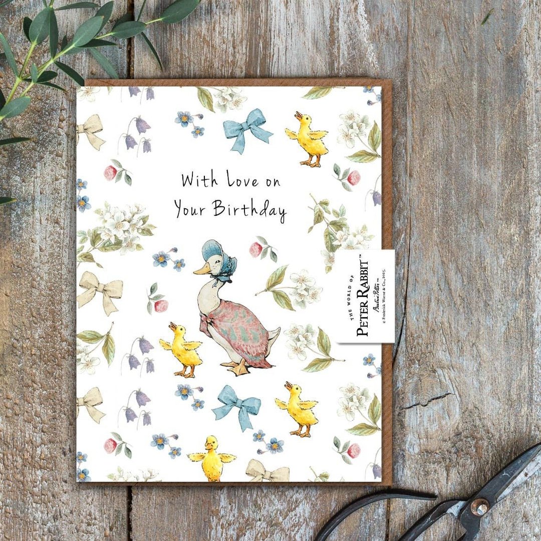 Love on Your Birthday (Jemima Puddle-Duck) Card