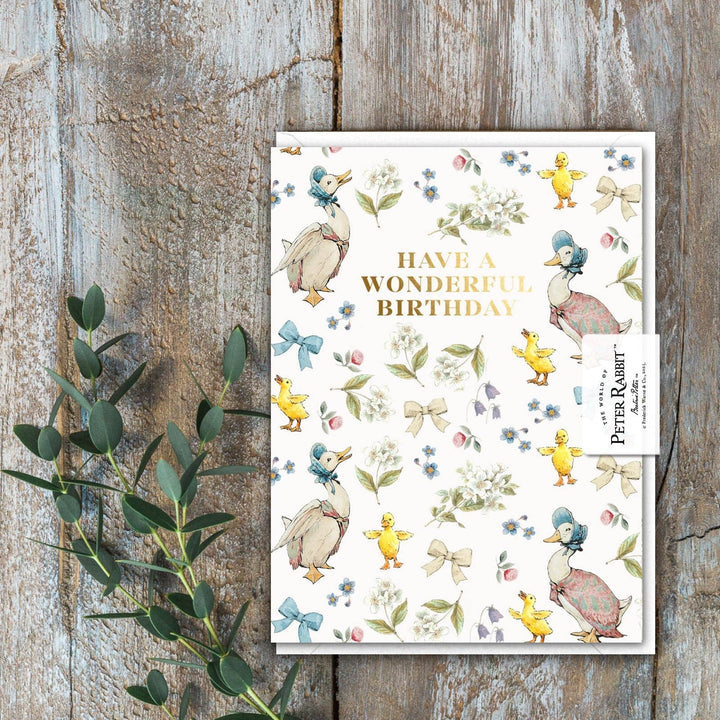 Wonderful Birthday (Jemima Puddle-Duck) Card