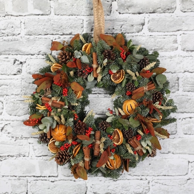 Mulled Spice Chirstmas Wreath