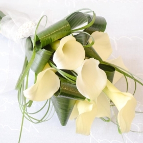 White Calla Lily Bridal Bouquet